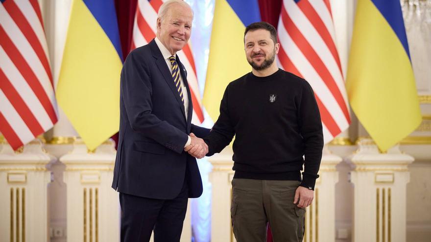 Biden visita por sorpresa Kiev antes del primer aniversario del inicio de la invasión rusa