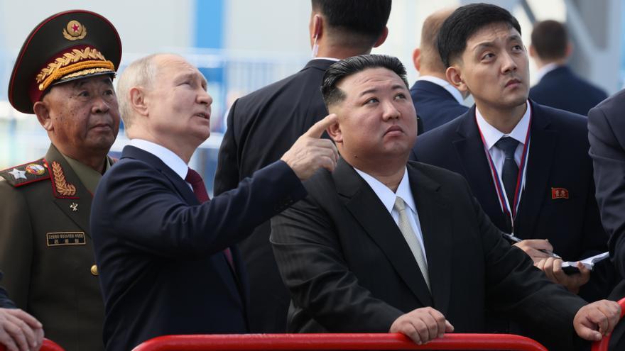 Kim Jong-un se reúne con Putin en un cosmódromo ruso: 