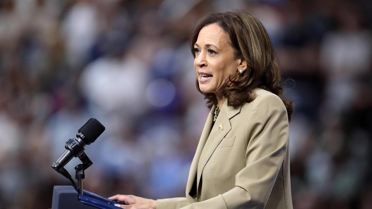 Kamala Harris pide un alto el fuego en Gaza tras ser interrumpida en un acto por manifestantes propalestinos