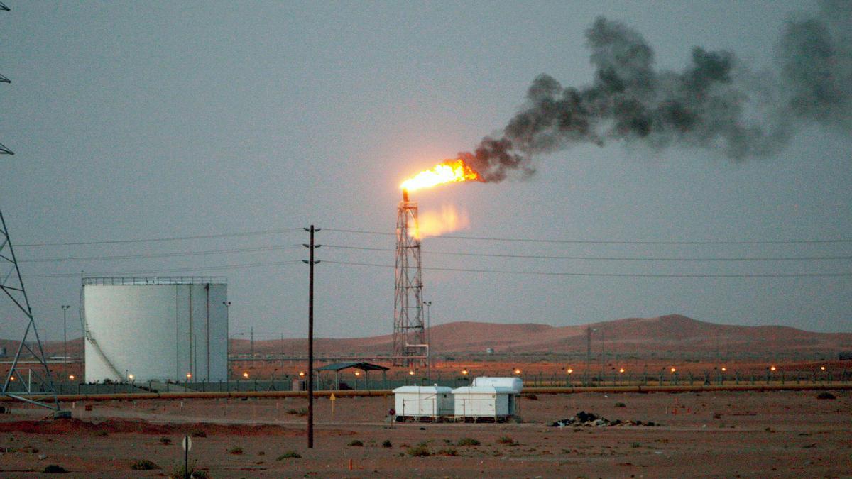 Una de las instalaciones de la pretrolera saudí Aramco, ubicada en el campo de Khurais, a 160 kilómetros de Riad.