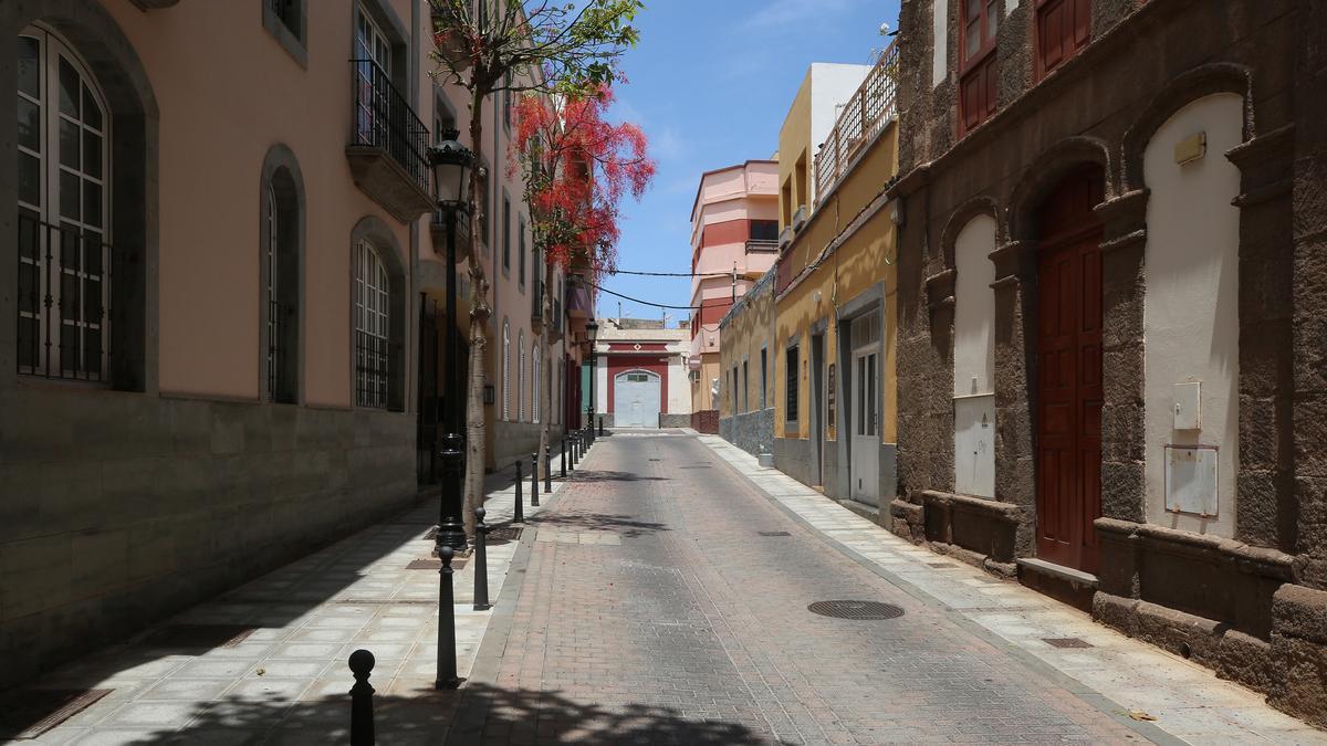 Calle Facaracas, trasera del Teatro Consistorial de Gáldar