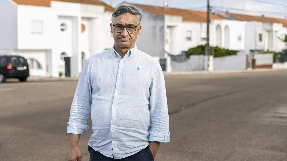 Almerindo Prudencio, en el barrio de São Pedro de Elvas.